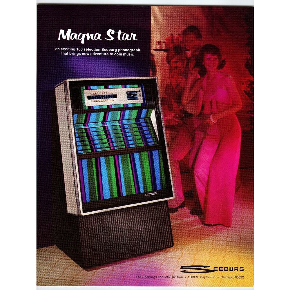 1960s Seeburg Magna Star Jukebox Sales Flyer Chicago Vintage Ephemera
